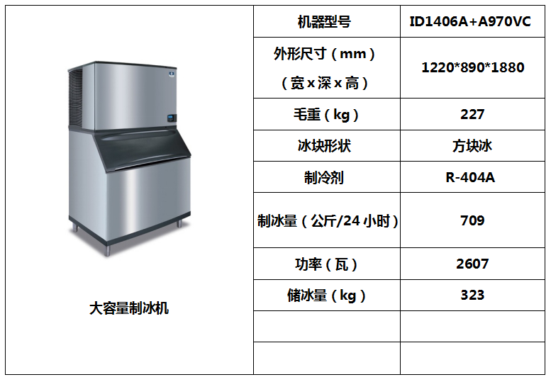 万利多制冰机ID1406A